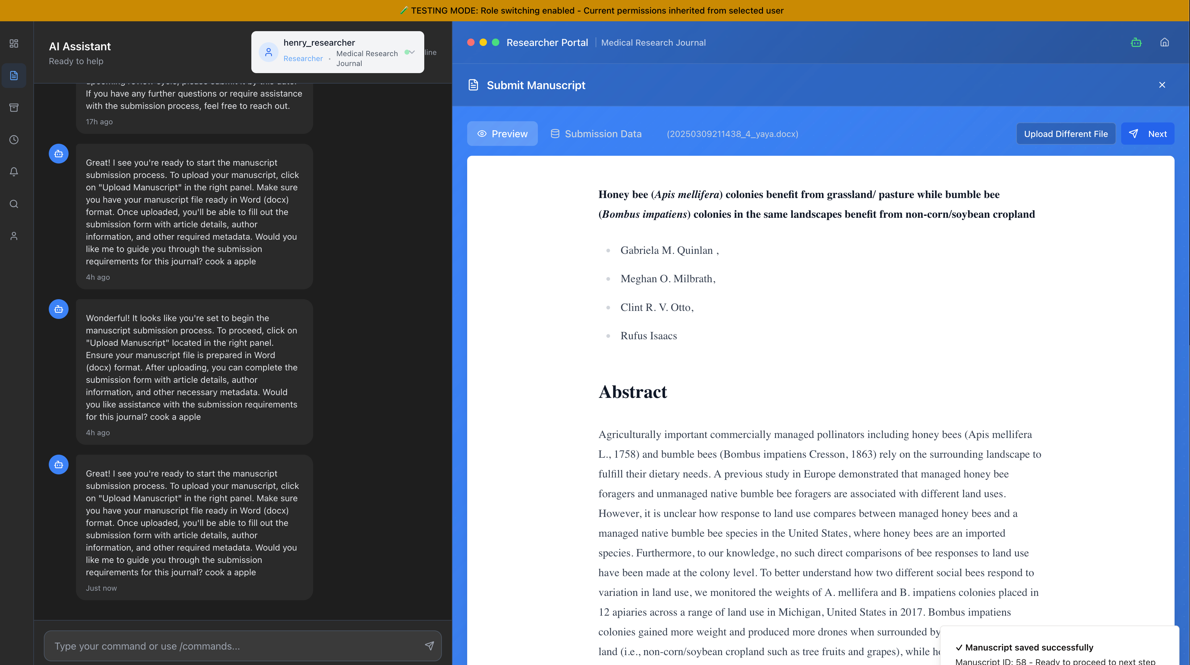 EasyJournal V2 AI Submission Guide
